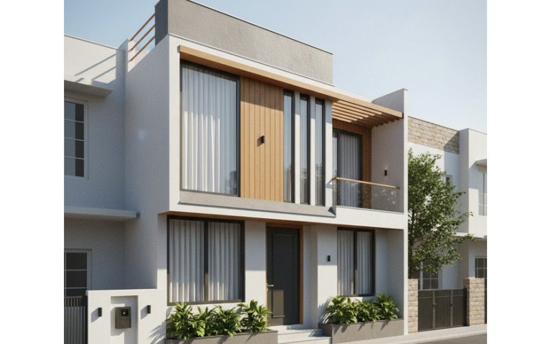 Small Plot Home Design with Smart Space Planning